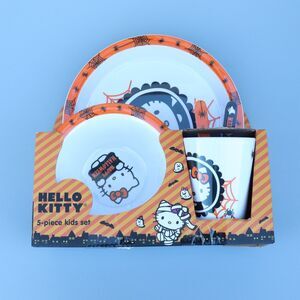 Hello Kitty Halloween 5 Piece Kids Dining Set